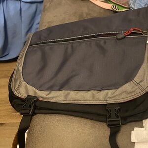 Old Navy Gray and Black Messenger Bag